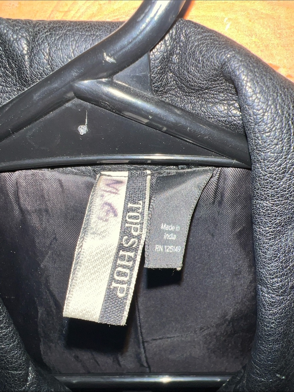 Topshop - Real Leather Jacket - Size US 6 - Picture 7 of 7